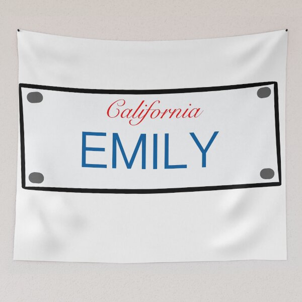 Item preview, California License Plate Names Emily designed and sold by LinhlyHarwell13.