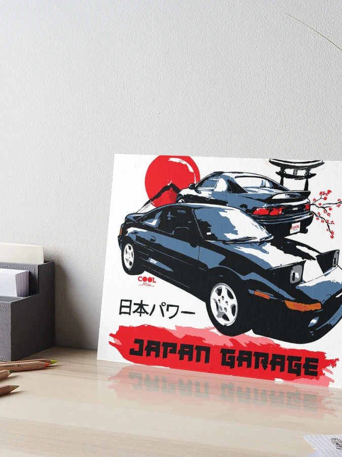 ★ Garage Art Black Car Japan Garage