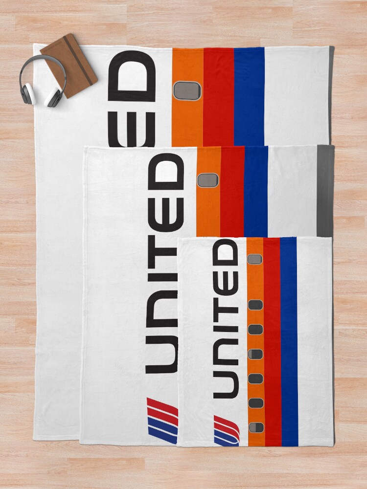 "Plane Tees United Airlines (Saul Bass)" Throw Blanket for Sale by