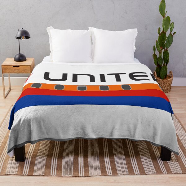 Plane Tees - United Airlines (Saul Bass) Throw Blanket