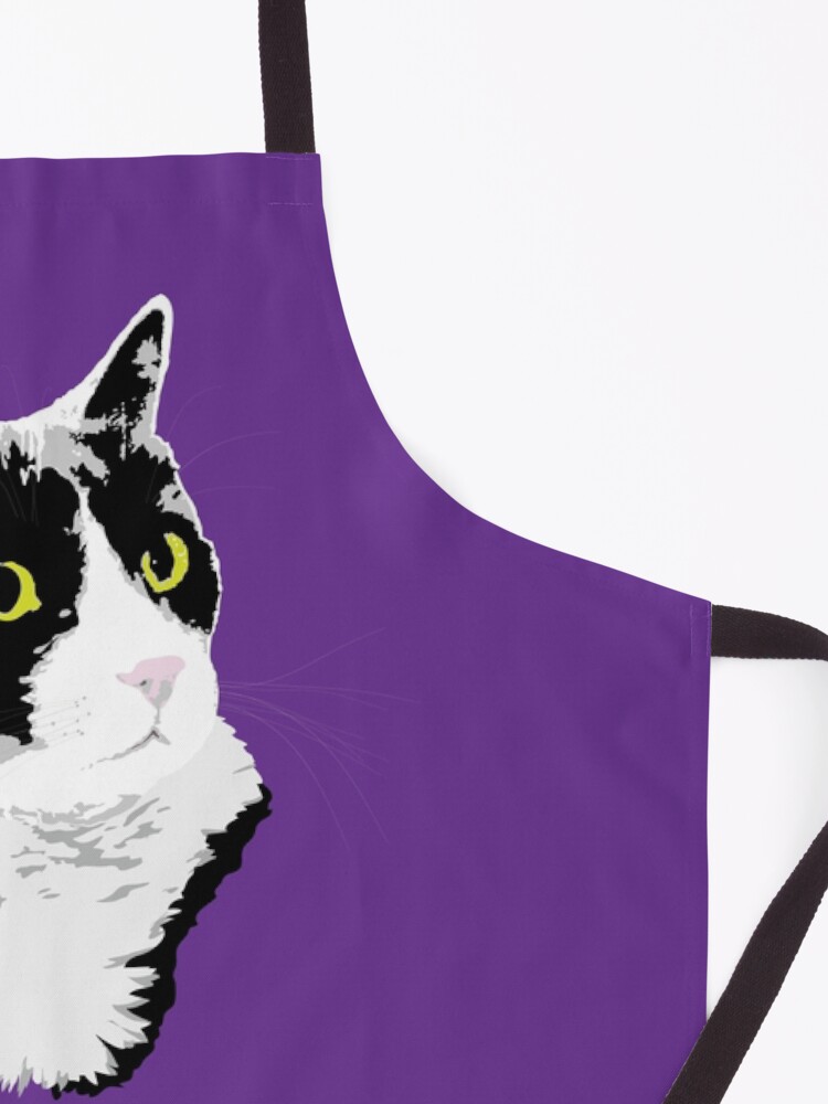Alternate view of Regal Tuxedo Kitty Apron