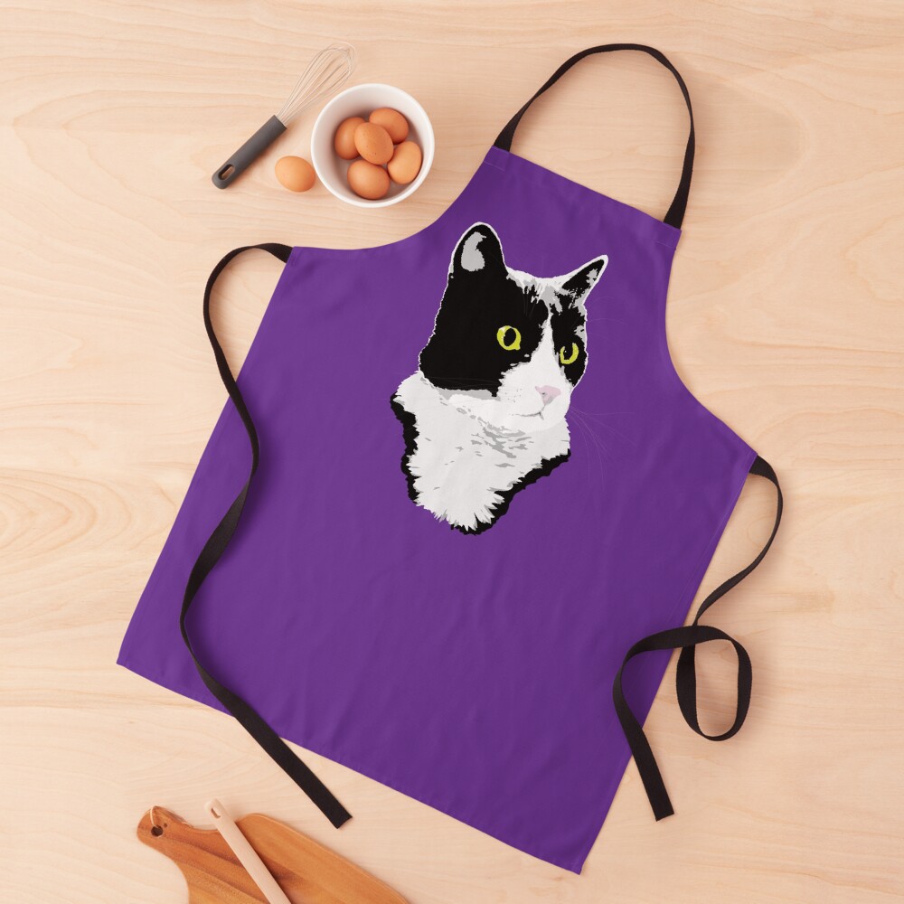 Regal Tuxedo Kitty Apron