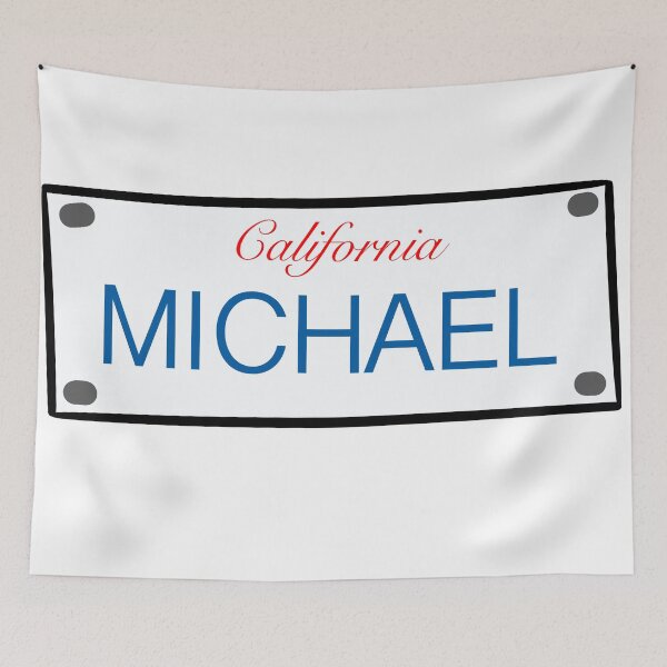Item preview, California License Plate Names Micheal designed and sold by LinhlyHarwell13.