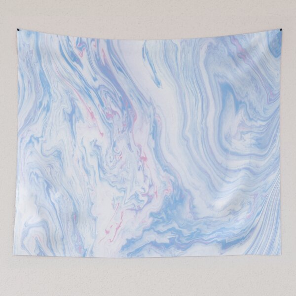 Item preview, White and blue minimalist paint texture designed and sold by BlankaDesigns.