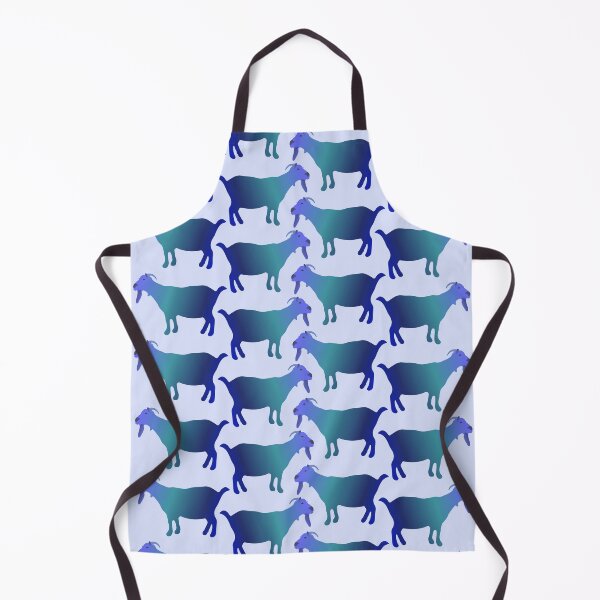 Item preview, Seamless Blue Goat Pattern (on baby blue) designed and sold by Davey's Designs.