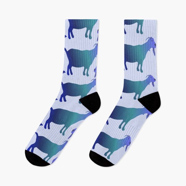 Item preview, Seamless Blue Goat Pattern (on baby blue) designed and sold by Davey's Designs.