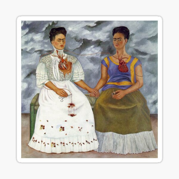 the two Fridas, the two Fridas Sticker