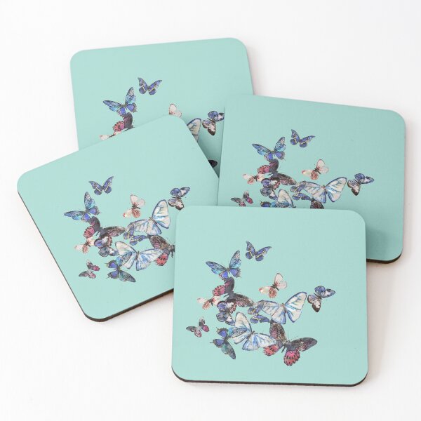 Item preview, Copy of butterflies, blue butterfly with splash color designed and sold by Collagedream.