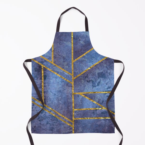 Item preview, Abstract blue design with Gold stripes. decorating, glitter designed and sold by jayne0524.