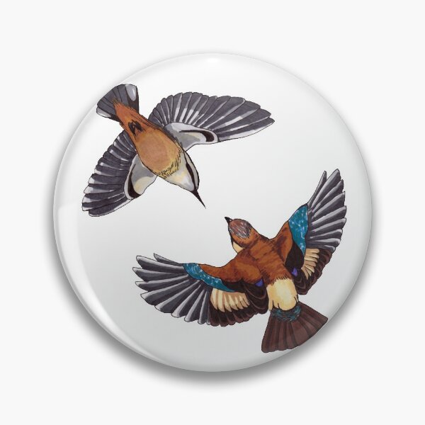 Item preview, Nuthatch and Jay - Bird Series part 6 designed and sold by yoiterini.