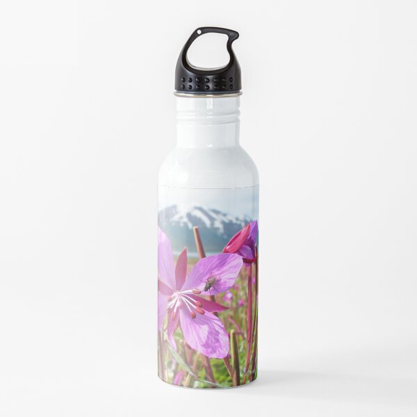 Watercolor Fly, House Fly 02, and Dwarf Fireweed, Dallvik, Iceland Water Bottle