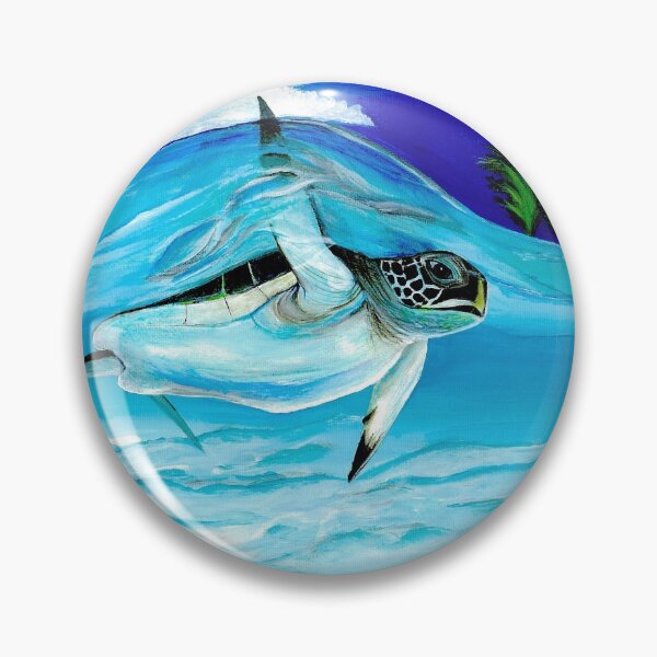Item preview, baby surfing turtle designed and sold by LauraRab.