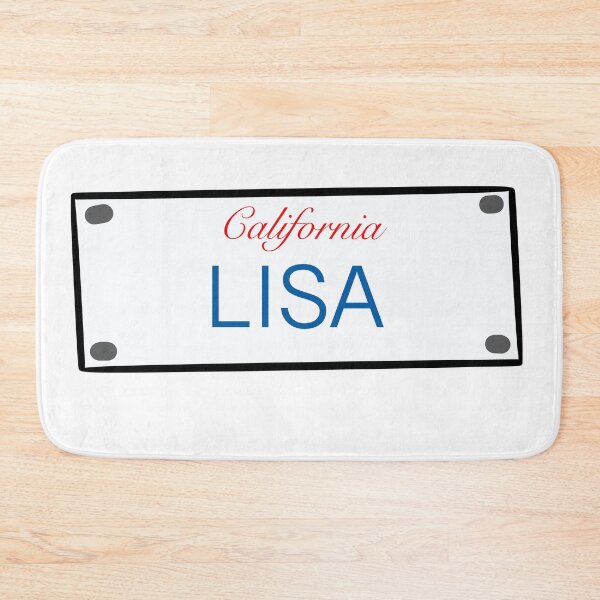 Item preview, California License Plate Names Lisa designed and sold by LinhlyHarwell13.