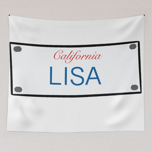 Item preview, California License Plate Names Lisa designed and sold by LinhlyHarwell13.