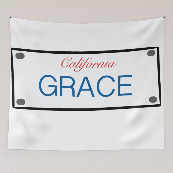 Item preview, California License Plate Names Grace designed and sold by LinhlyHarwell13.