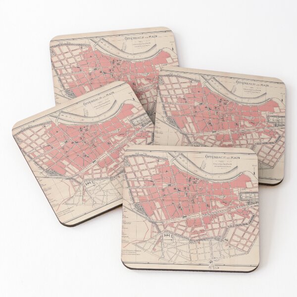 Item preview, Vintage Map of Offenbach Am Main Germany (1900) designed and sold by BravuraMedia.