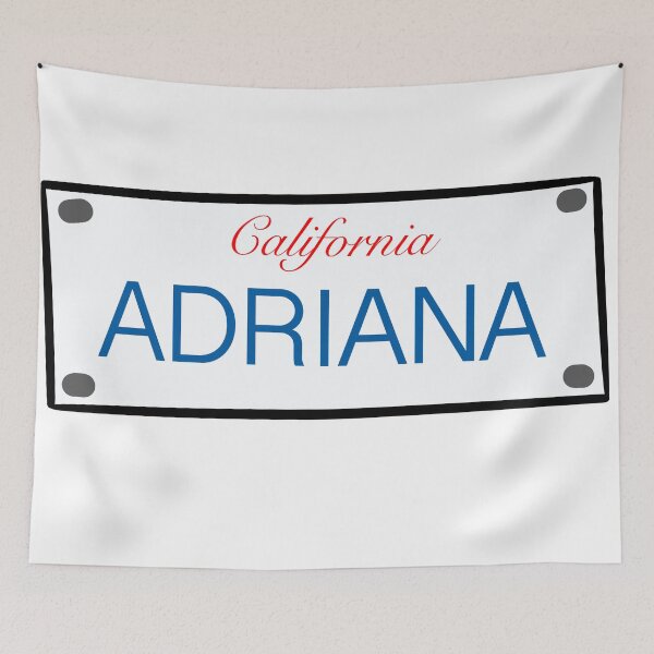 Item preview, California License Plate Names Adriana designed and sold by LinhlyHarwell13.