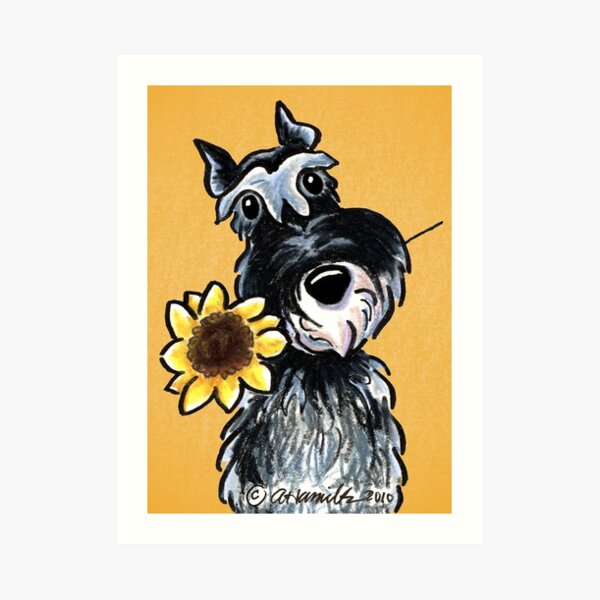 Sunny Schnauzer Art Print