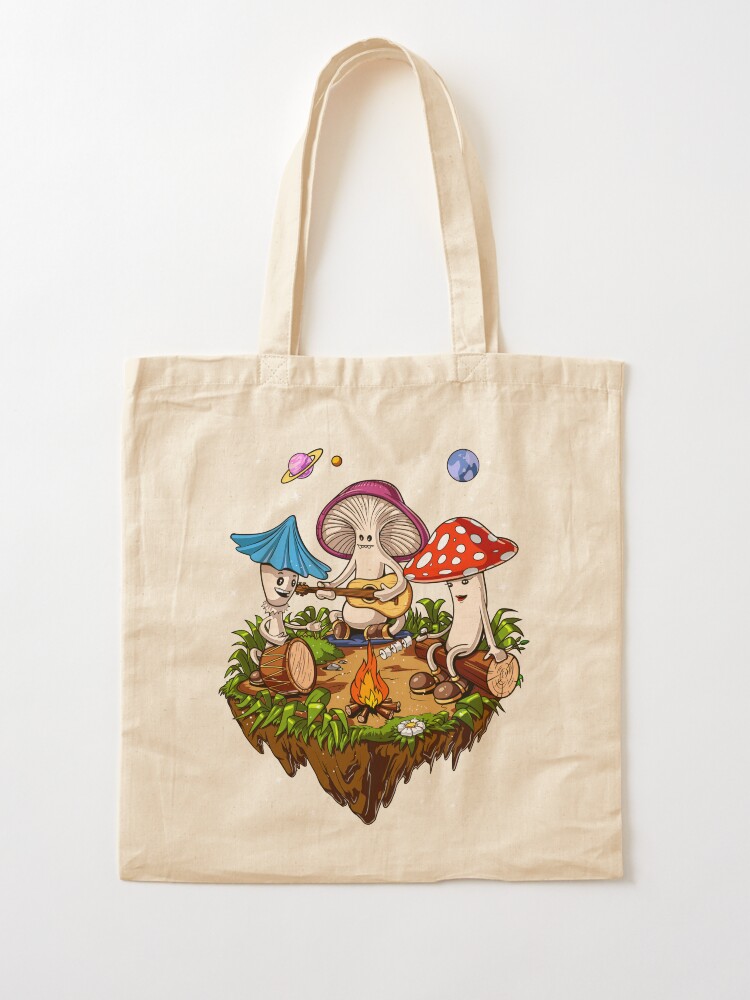 Hippie Magic Mushroom Tote Bag for Sale by Nikolay Lachezarov Todorov Redbubble