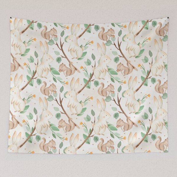 Item preview, Woodland Bunny and Squirrel Friends designed and sold by WisdomInspired.