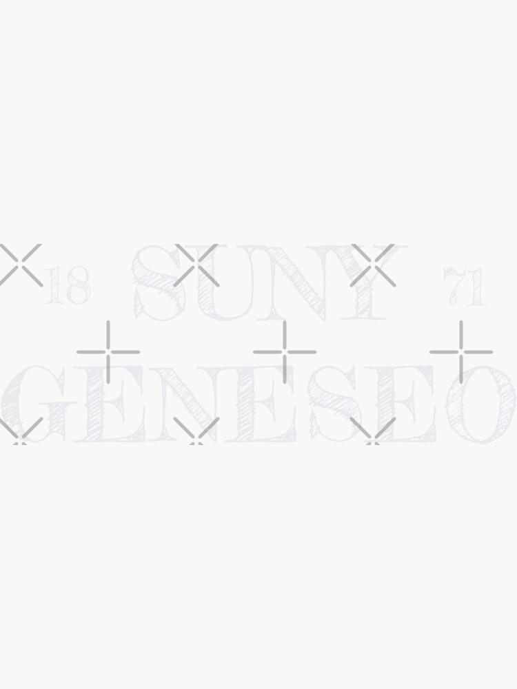 "SUNY Geneseo Logo Print" Sticker for Sale by charislaw Redbubble