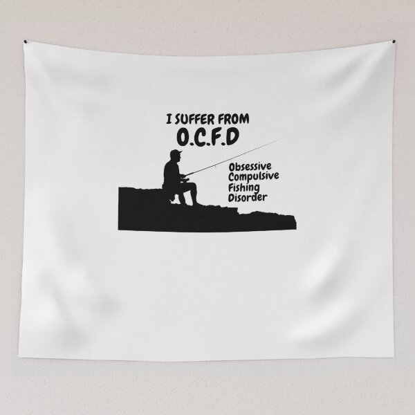 Item preview, Happy Fishing Problems - Obsessive Compulsive Fishing Disorder designed and sold by Emphecyy.