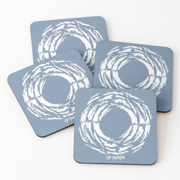 Item preview, Full Circle Linoleum Block Print in White designed and sold by JD-PANDA.