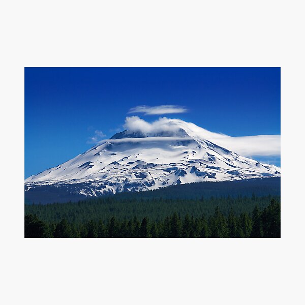 Clouds Streaming Over South Sister Photographic Print