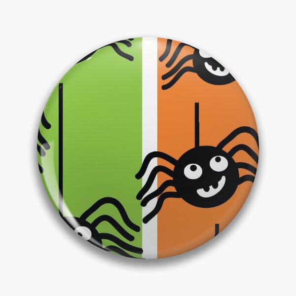 Item preview,  Halloween Spiders Dangling Orange and Green designed and sold by creativinchi.