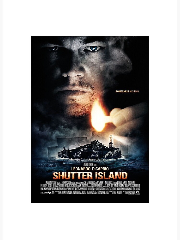 Music & Movie Posters Original artwork in 3 sizes Shutter Island movie print illustrated film