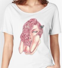 Red Women's Relaxed Fit T-Shirt