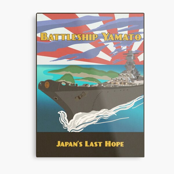 Vista previa del artículo con la obra «Segunda Guerra Mundial Super Battleship Yamato», diseñado y vendido por The War Effort.