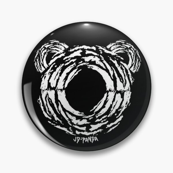 Item preview, Panda Bear Outline Linoleum Block Print in White designed and sold by JD-PANDA.