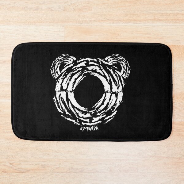 Item preview, Panda Bear Outline Linoleum Block Print in White designed and sold by JD-PANDA.