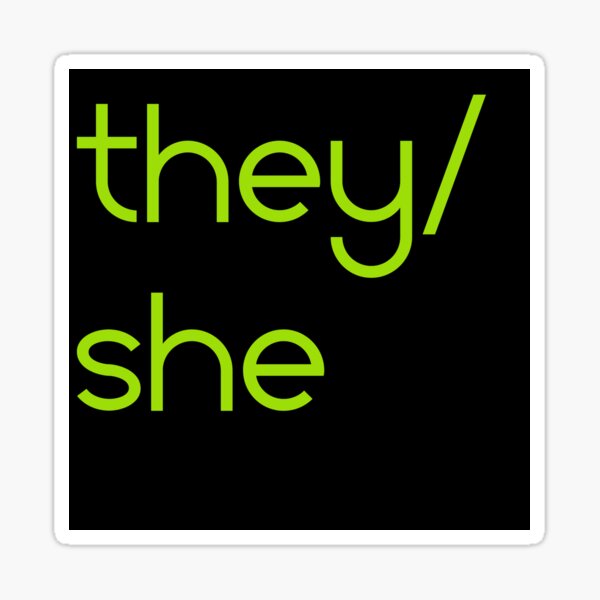 She/they Sticker