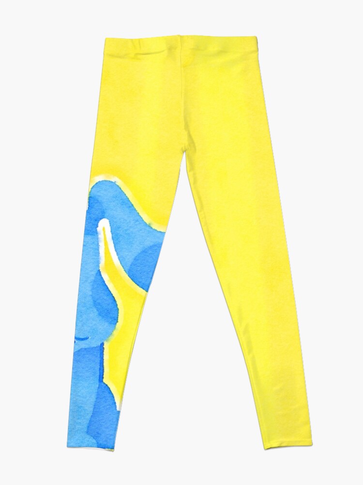 Alternate view of Blue Watercolor Leggings