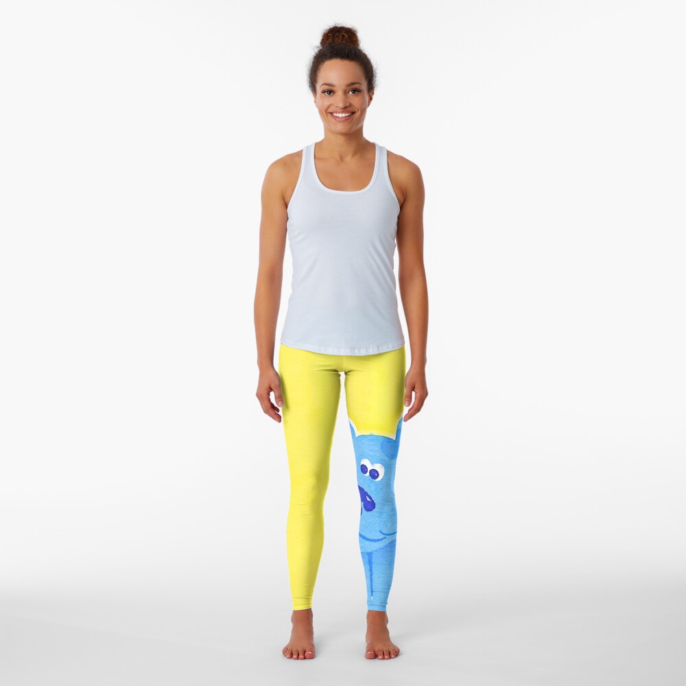Blue Watercolor Leggings