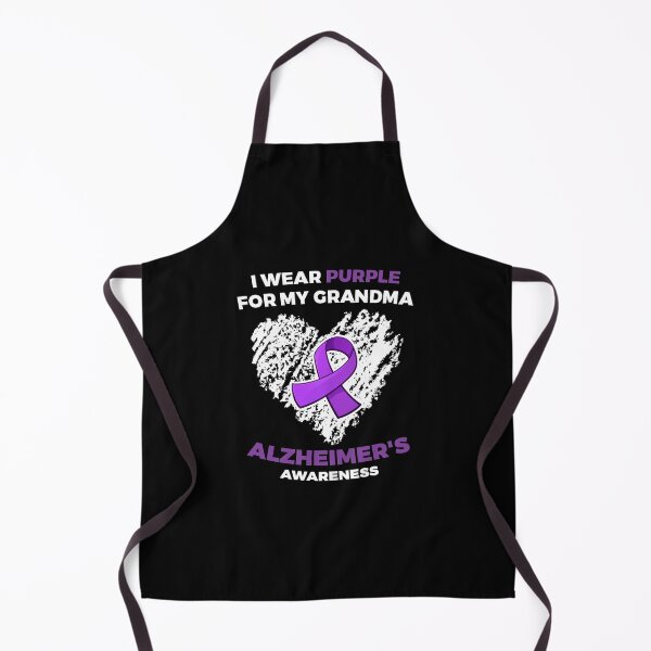 Item preview, I Wear Purple for My Grandma: Alzheimer's Awareness (White Version) designed and sold by friendlyspoon.