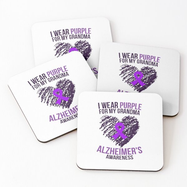 Item preview, I Wear Purple for My Grandma, Grandmother, Granny: Alzheimer's Awareness (Black Version) designed and sold by friendlyspoon.