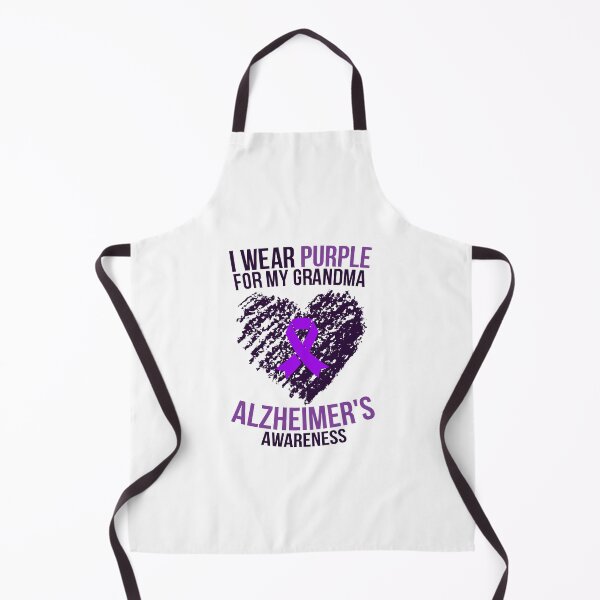 Item preview, I Wear Purple for My Grandma, Grandmother, Granny: Alzheimer's Awareness (Black Version) designed and sold by friendlyspoon.