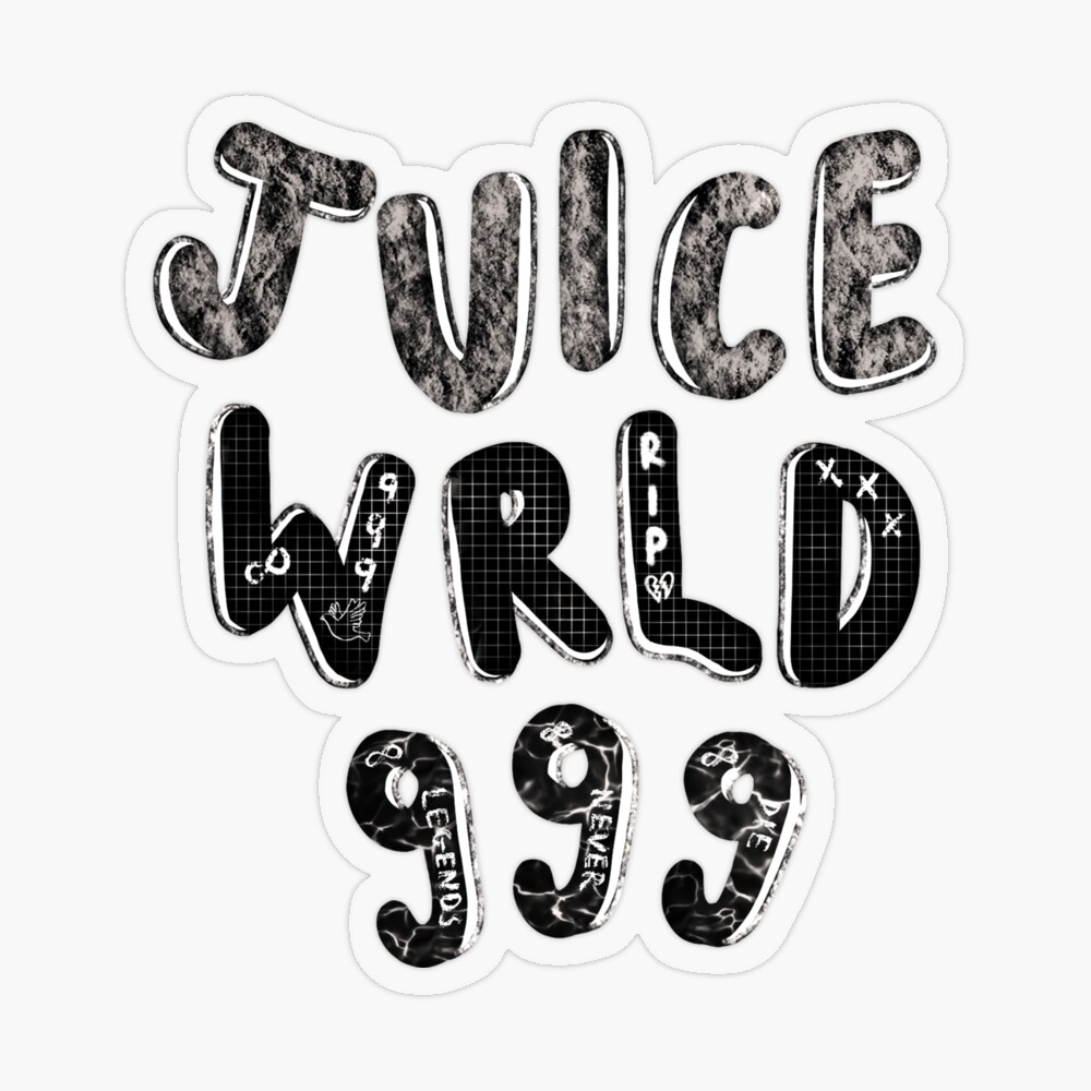 Men's Medium Black 999 Juice Wrld Legends Never Die X-Large