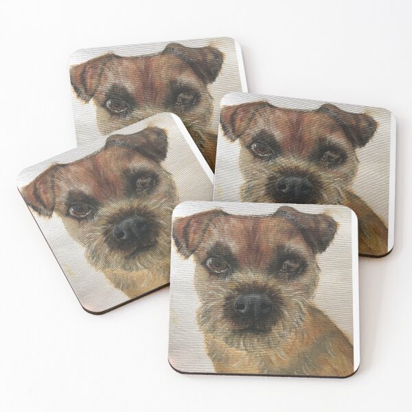 Item preview, Hand painted border terrier  designed and sold by pepperlex99.