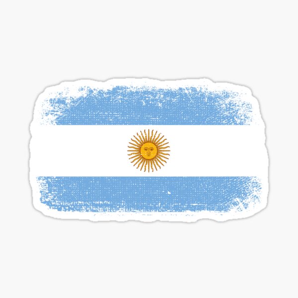 Bandera de Argentina Pegatinas x6 25mm Coche Moto Casco Bandera Vinilo Argentino