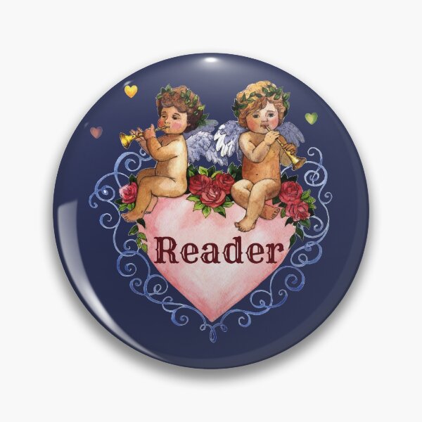 Item preview, Wedding party gift reader angels cherubs heart blue designed and sold by GrammarDance.