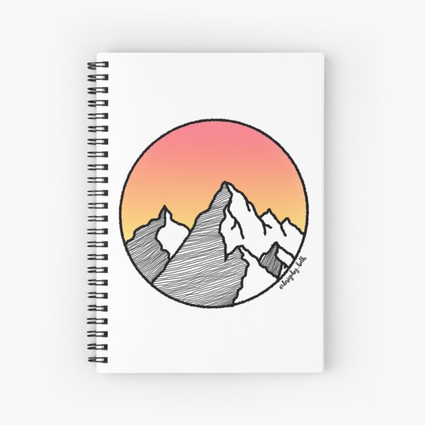 Sunset Mountains Spiral Notebook