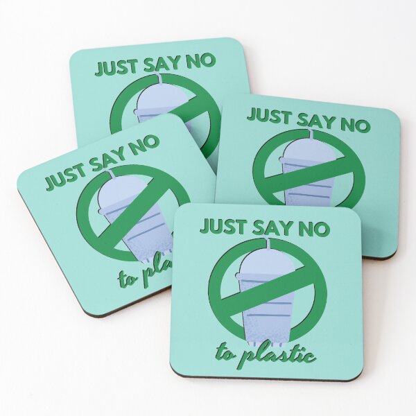 Item preview, Just Say No To Plastic - Protect the Environment, Go Reusable designed and sold by gimmesometees.
