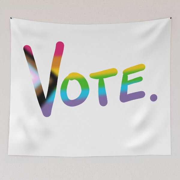 Item preview, Vote. (New Pride Flag Ombre) designed and sold by KelseyLovelle.