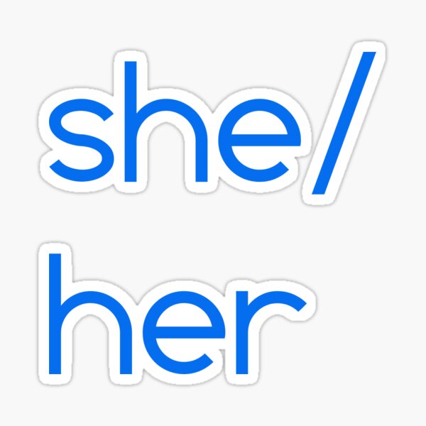 She/her Sticker