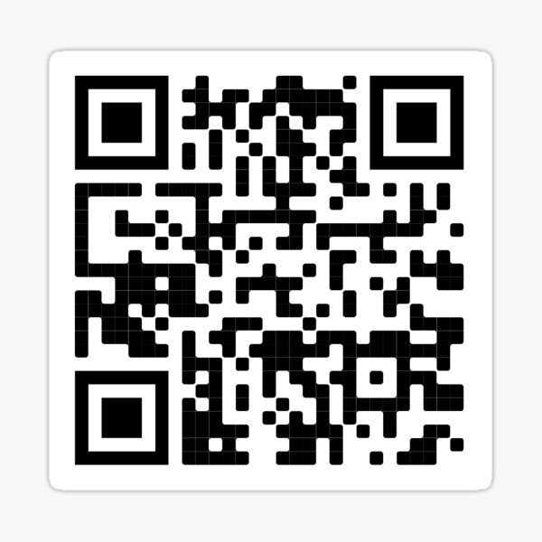 Código QR de Tom Holland "omg it's rdj" Pegatina