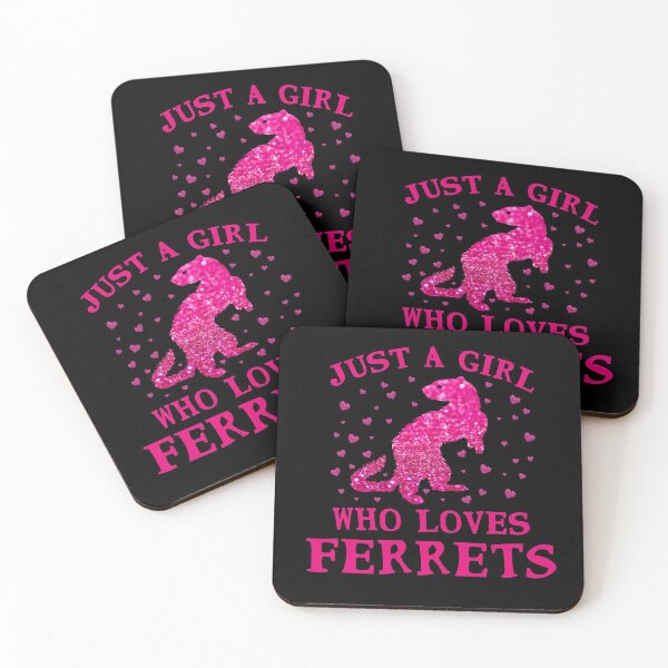 Item preview, Just A Girl Who Loves Ferrets  designed and sold by issambak.
